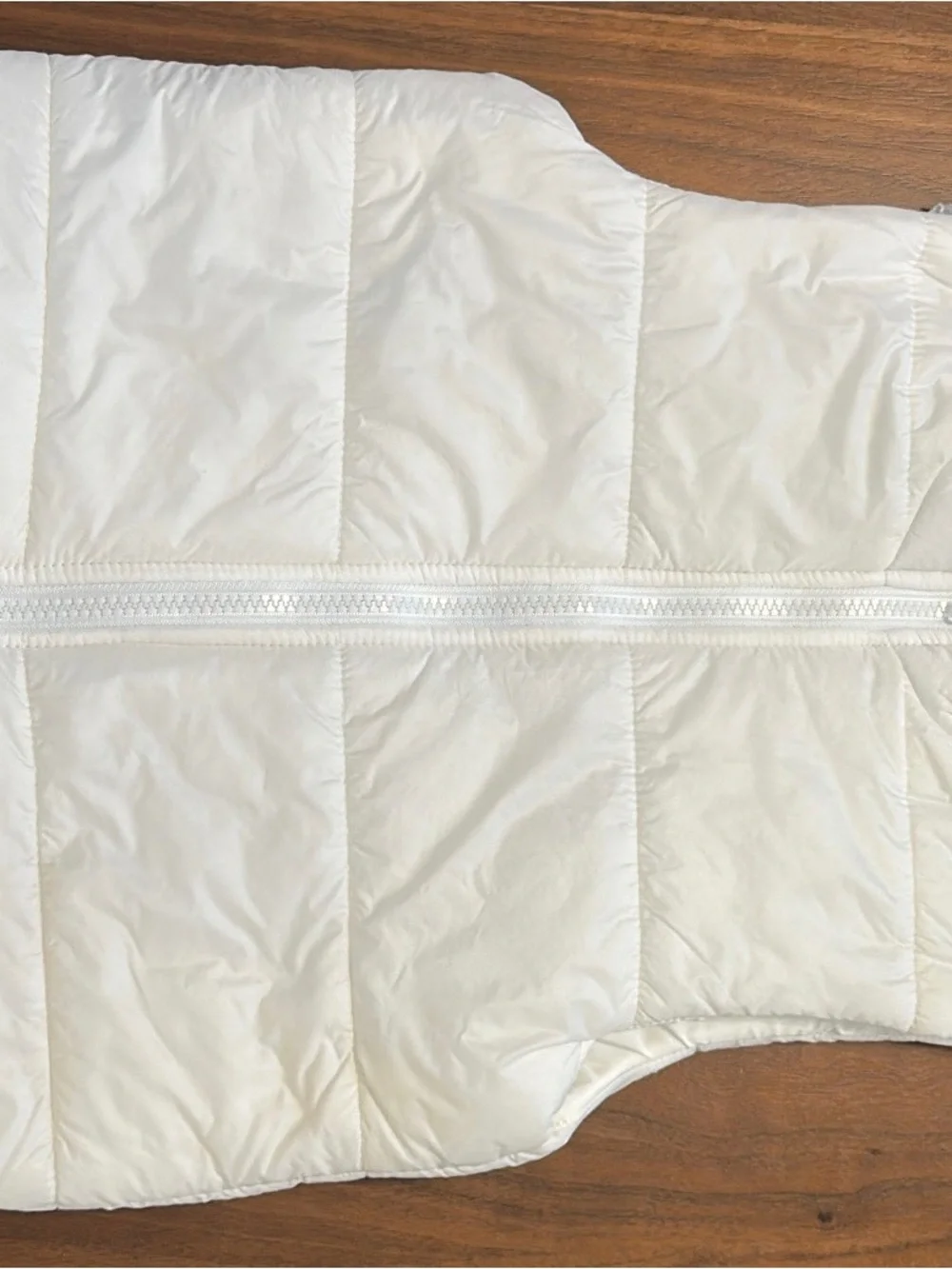 SHEIN White Quilted Puffer Vest for Kids